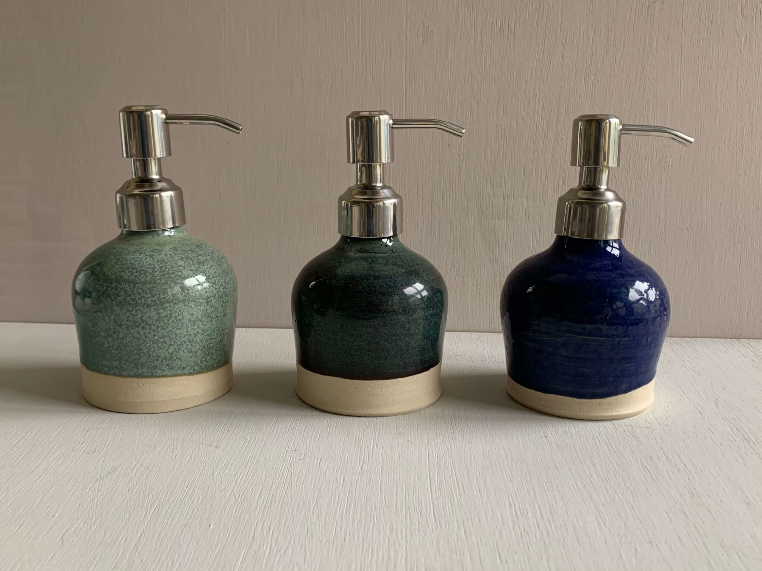 Pottery shop soap dispenser